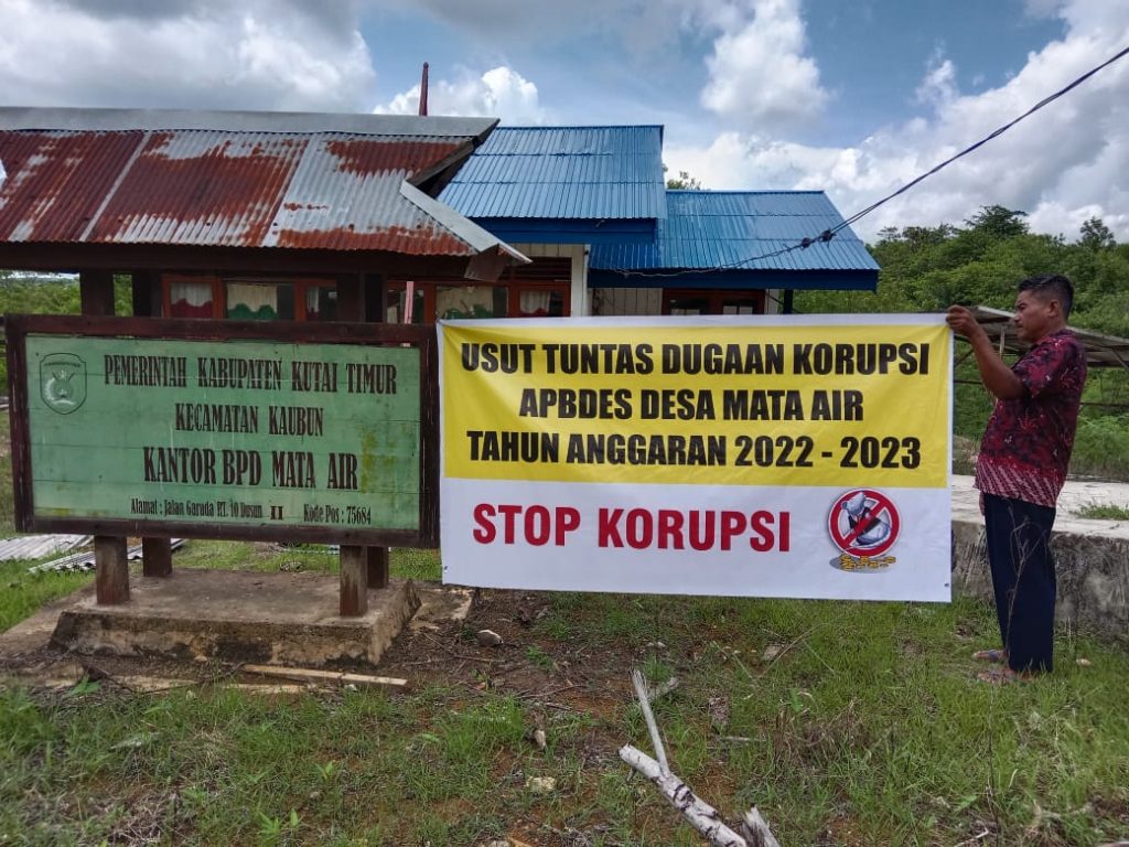 Kantor Badan Permusyawaratan Desa (BPD) Desa Mata Air, Kecamatan Kaubun.